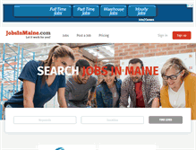 Tablet Screenshot of jobsinmaine.com
